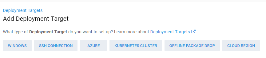 Add Deployment Target Step
